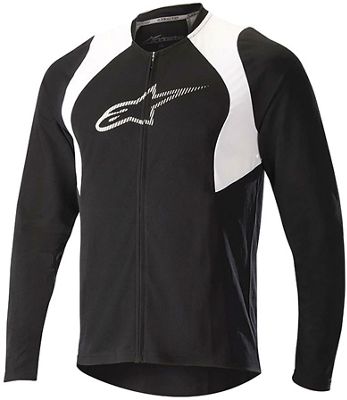 Maglia maniche lunghe Alpinestars Drop 2 Full Zip  - Black White - XL, Black White