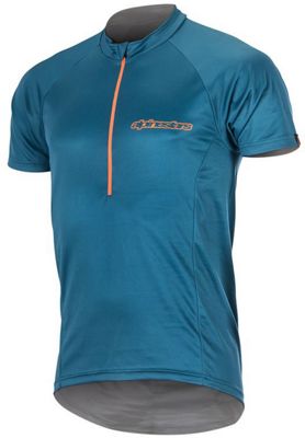Maillot Alpinestars Elite (manches courtes) - Bright Blue Orange - XXL