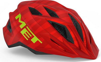 MET Crackerjack Youth Helmet - Red Matt - One Size}, Red Matt