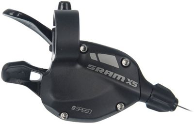 SRAM X5 9 Speed Gear Shifter - Black - Right Hand Rear}, Black