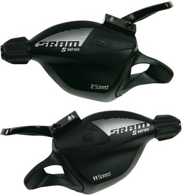 SRAM SL-700 Flat Bar Road Gear Shifter Set - Black, Black