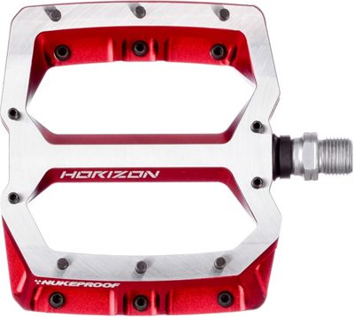 Nukeproof Horizon Pro Downhill Flat Pedals - Red, Red