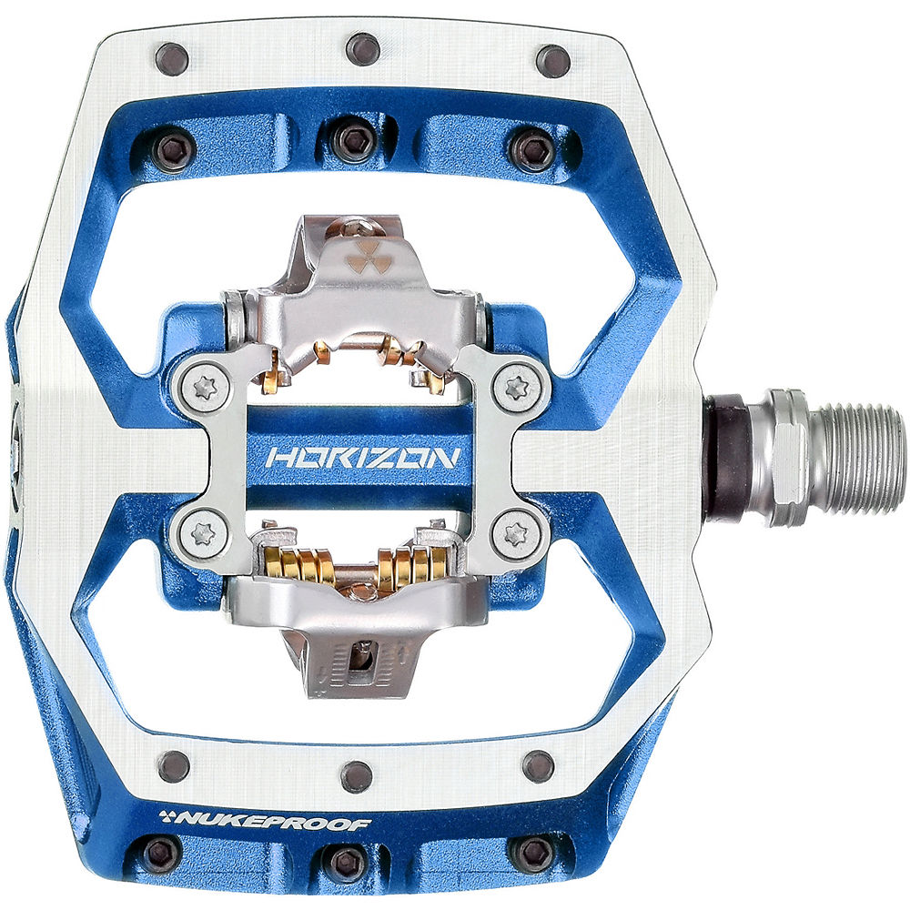 Pédales de descente Nukeproof Horizon CL (chrome-molybdène) - Bleu, Bleu