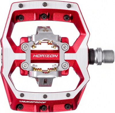 Nukeproof Horizon CL CrMo Downhill Pedals - Red, Red