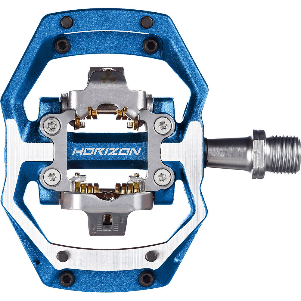 Pédales Nukeproof Horizon CS (CrMo, Trail) - Bleu, Bleu