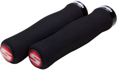 SRAM Contour Foam Locking Bike Grips - Black - Black - 129mm}, Black - Black