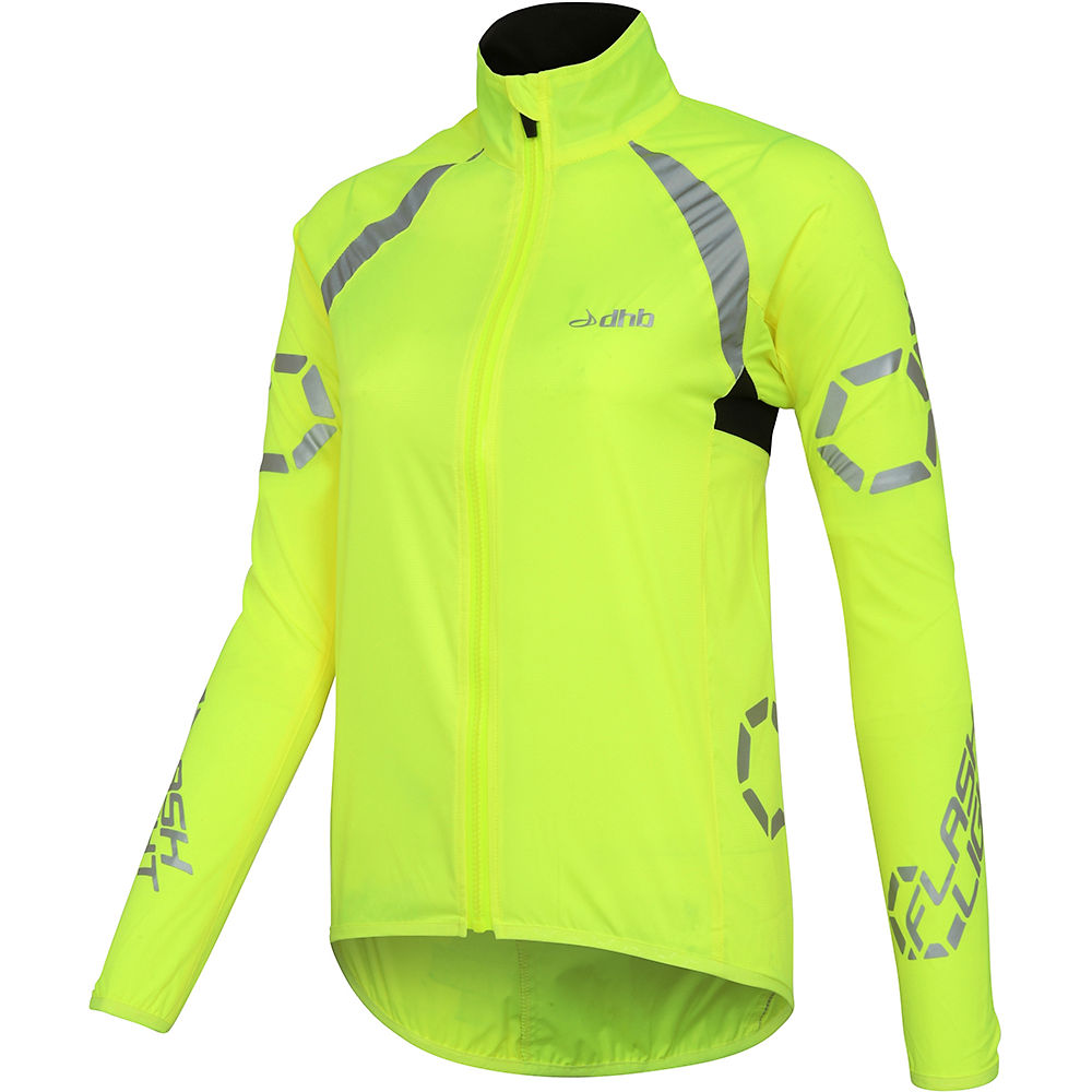 Veste dhb Flashlight Waterproof Femme - Fluro - Jaune - XS, Fluro - Jaune