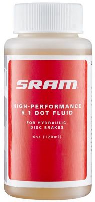 SRAM DOT 5.1 Hydraulic Bike Disc Brake Fluid - 120ml (4oz)}