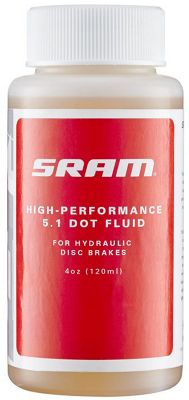 SRAM DOT 5.1 Hydraulic Bike Disc Brake Fluid - 120ml (4oz)
