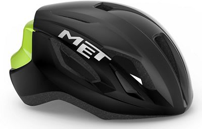 MET Strale Helmet - Black Fluro Yellow Reflective - S}, Black Fluro Yellow Reflective