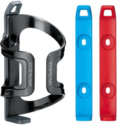 Porte-bidon Topeak Dualside Ex - Gris - Bleu - Rouge, Gris - Bleu - Rouge