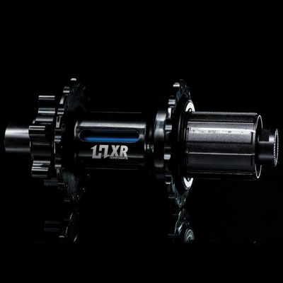 Image of Moyeu arrière VTT HxR Components Shimano - Bleu - 135/142 x 12mm, Bleu