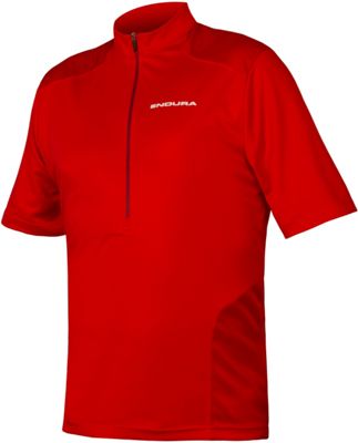 Endura Hummvee Short Sleeve Jersey - Red - S}, Red