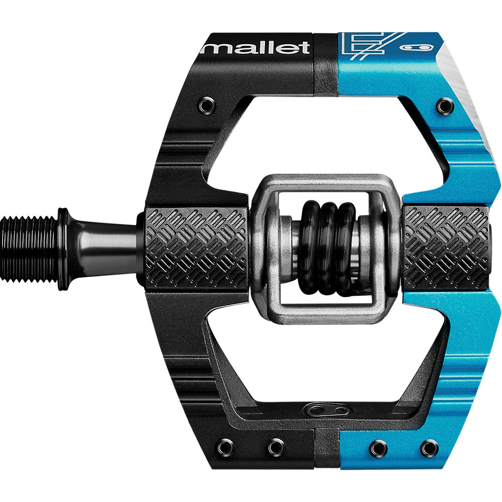 Pédales Crank Brothers Mallet-E LS - Noir - Bleu, Noir - Bleu