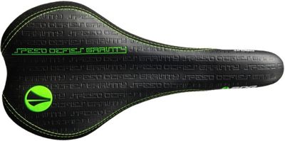Selle SDG Circuit MTN Cro-Mo - Noir - Citron Vert - 135mm Wide, Noir - Citron Vert