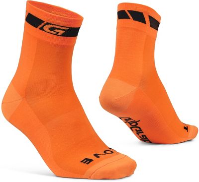 GripGrab Classic Regular Cut Socks - Orange - L}, Orange