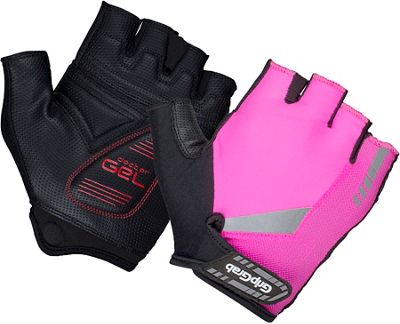 GripGrab ProGel Hi-Vis Padded Glove - Pink Hi-Vis - XS}, Pink Hi-Vis