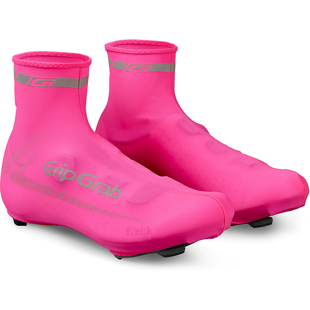 Couvre-chaussures GripGrab RaceAero Hi-Vis - Pink Hi/Vis - One Size