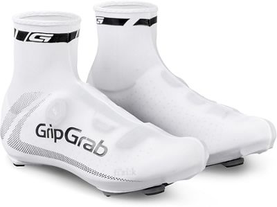GripGrab RaceAero Lightweight Lycra Overshoes - White - One Size}, White