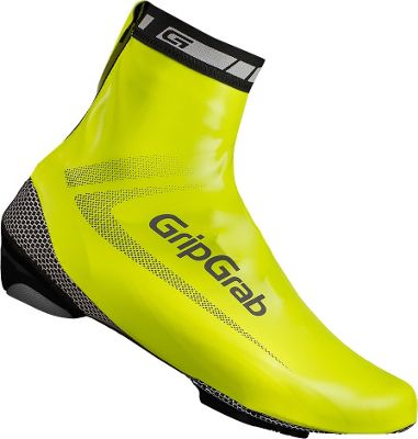 GripGrab RaceAqua Hi-Vis Waterproof Overshoes - Yellow Fluo - L}, Yellow Fluo