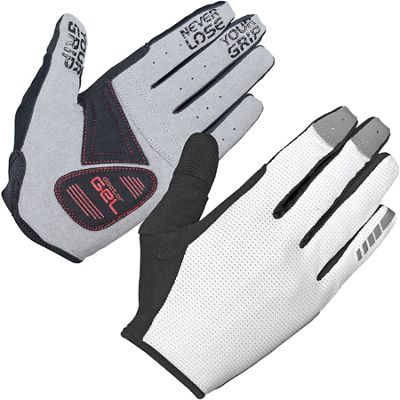 GripGrab Shark Padded Full Finger Glove - White - S}, White