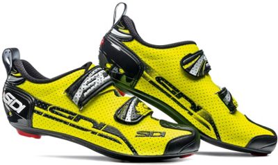Chaussures de triathlon Sidi T-4 Air (carbone) 2018 - Jaune Fluo - Noir - EU 47