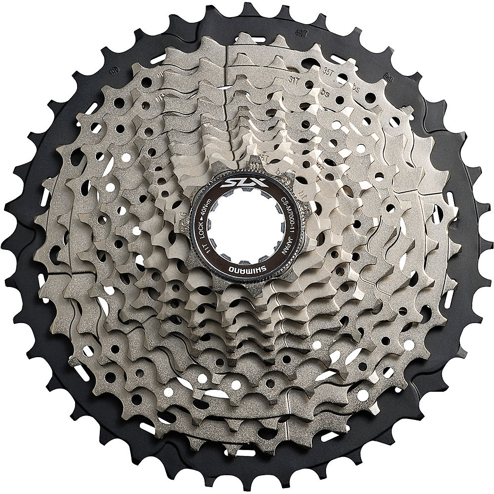 Cassette Shimano SLX M7000 11-40D (11 vitesses) - Argent - 11-40t, Argent