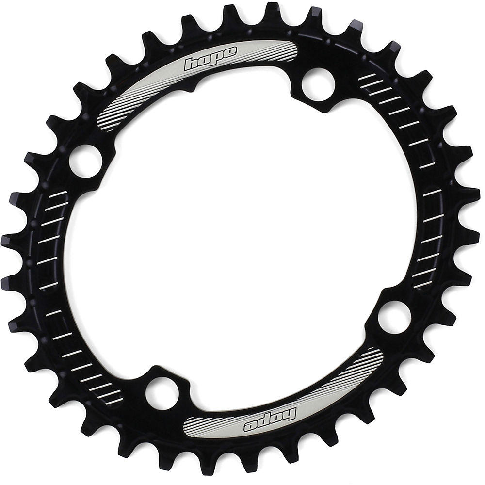 Hope Oval Retainer MTB Chain Ring - Black - 34t}, Black