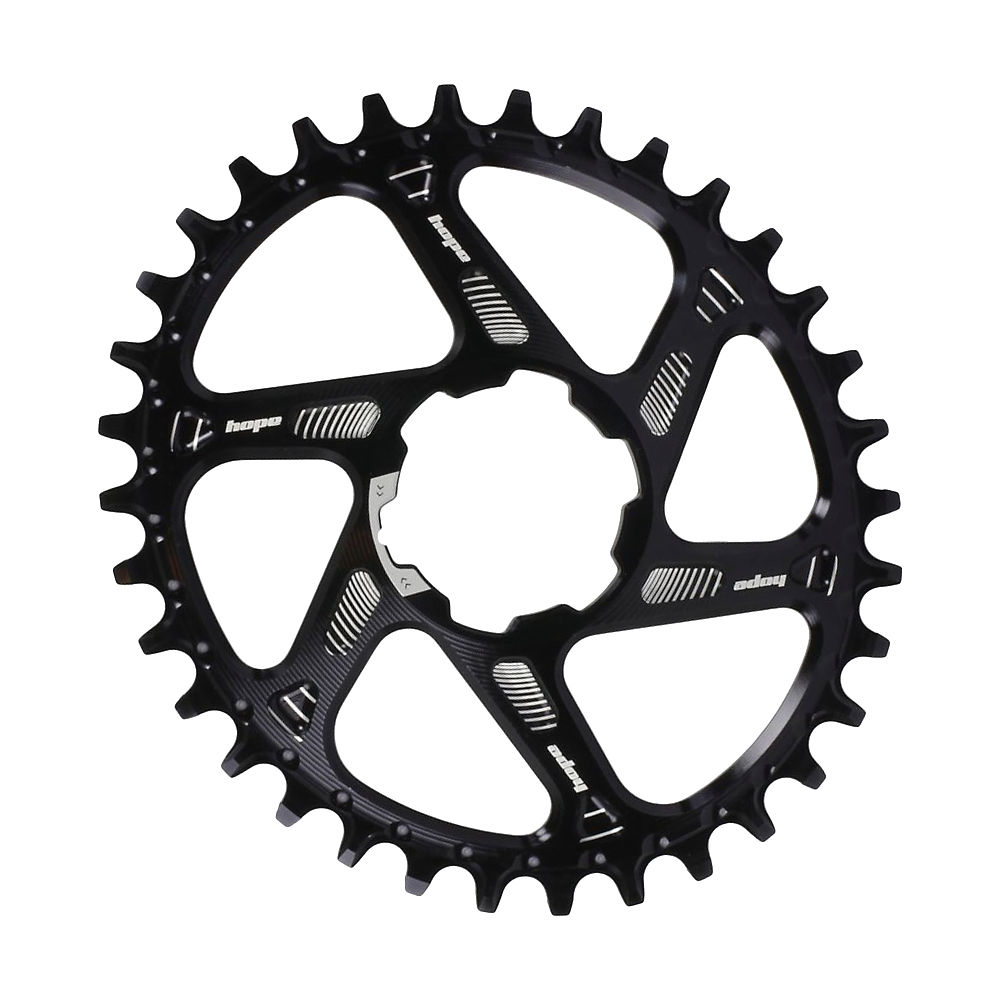 Anneau de retention ovale Hope sans étoile - Boost - Noir - Direct Mount, Noir