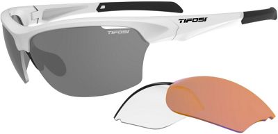 Tifosi Eyewear Intense Interchangeable Lens Sunglasses - Matte White, Matte White