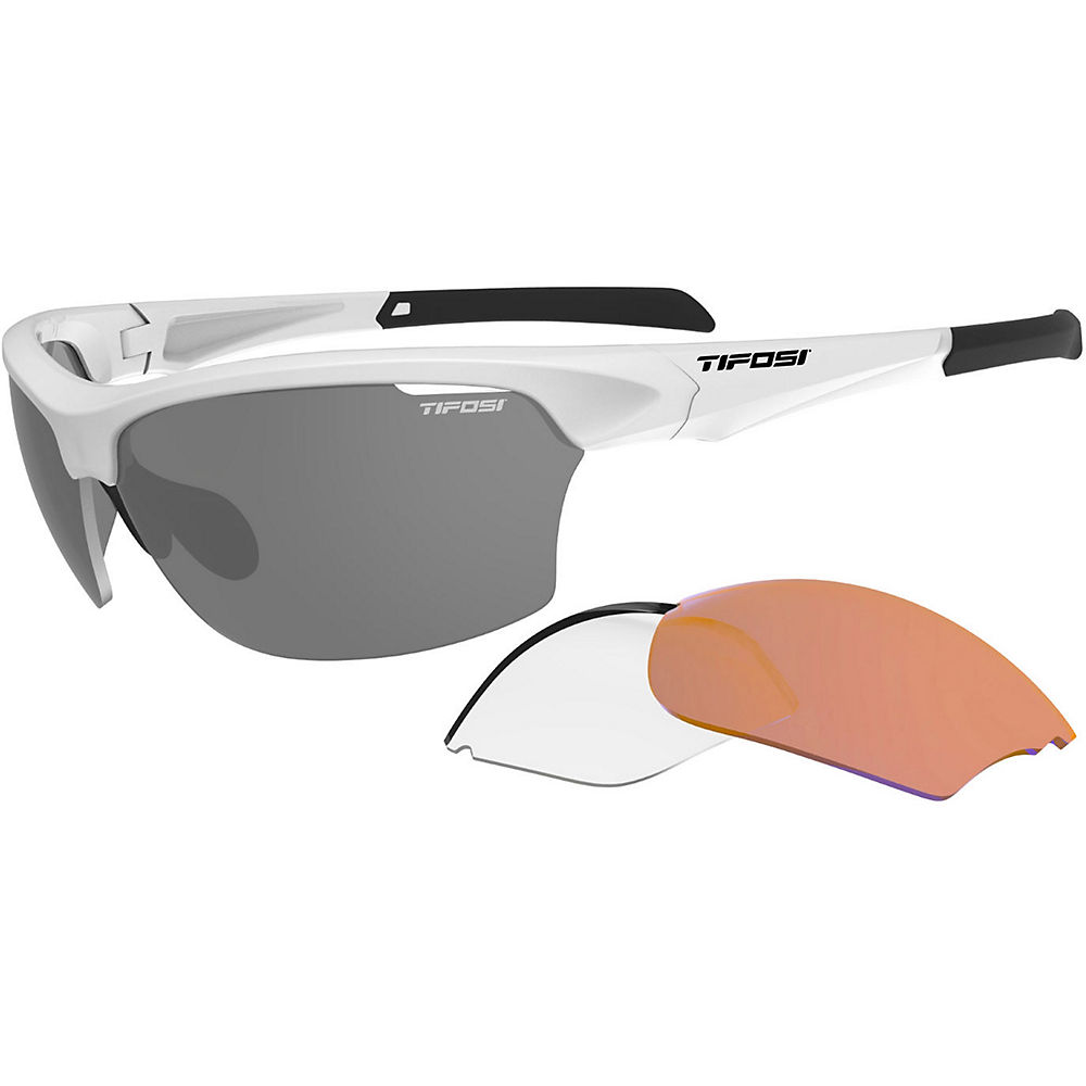 Lunettes de soleil Tifosi verre intense (interchangeable) - Blanc mat, Blanc mat