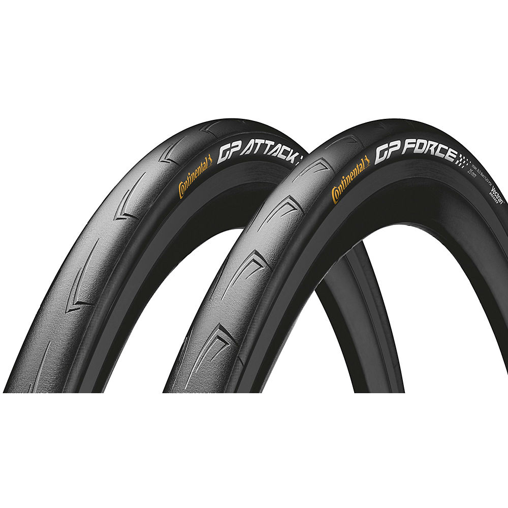 Continental Attack/force III Front and Rear Tire Combo 700 X 23/25c Black Chili for sale online 