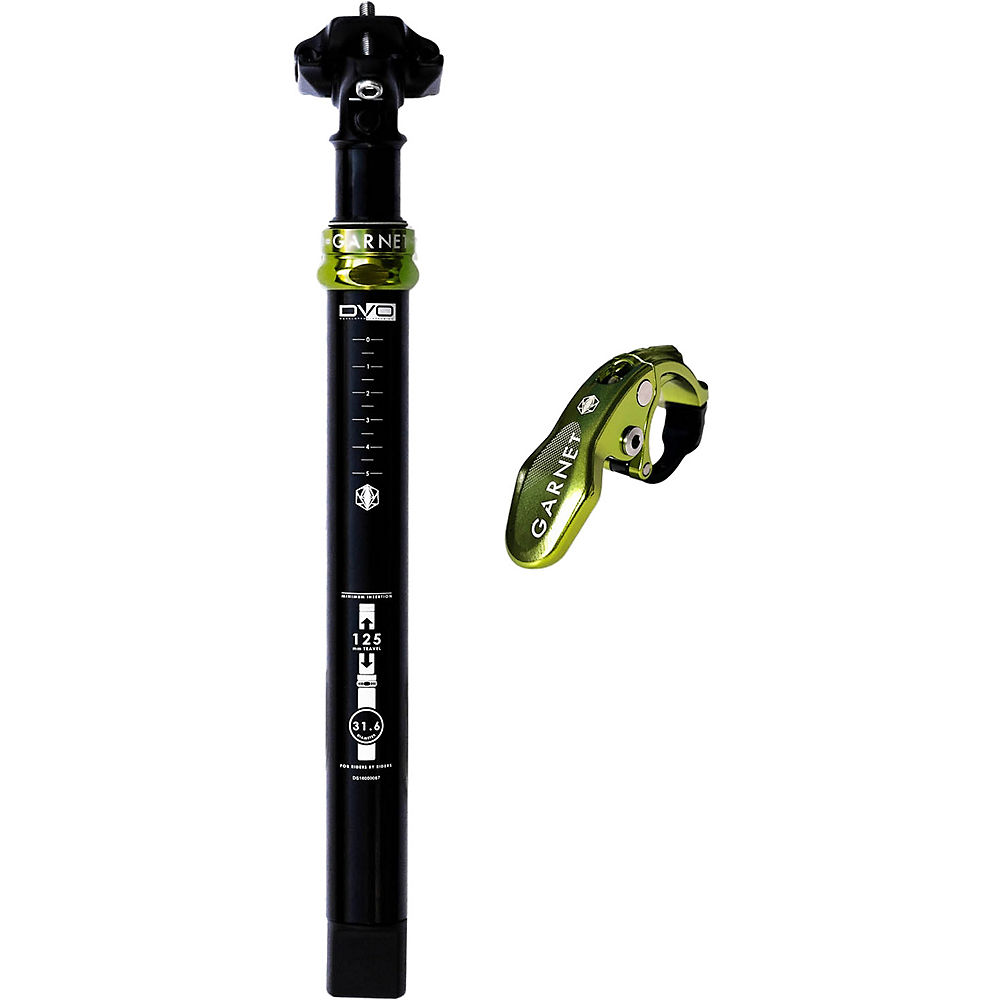 Tige de selle DVO Suspension Garnet Dropper - Noir - Vert - Internal, Noir - Vert