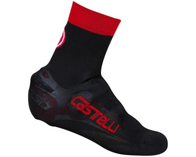 Couvre-chaussures Castelli Belgian 5 - Noir - Rouge - S/M