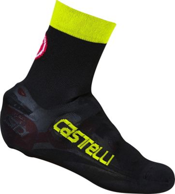 Couvre-chaussures Castelli Belgian 5 - Noir - Jaune Fluo - S/M