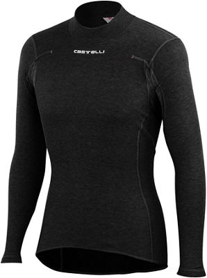 Maglia Intima Castelli Flanders Warm Maniche Lunghe - nero, nero
