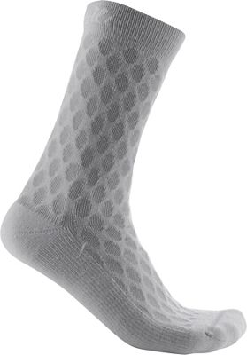 Castelli Women's Sfida 13 Sock AW19 - Silver Grey-White - L/XL/XXL}, Silver Grey-White