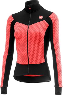 Maillot route Castelli Sfida Femme  - Brilliant Pink/Noir, Brilliant Pink/Noir