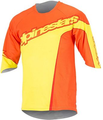 Alpinestars Crest 3-4 Jersey - Bright Orange - Acid - XL, Bright Orange - Acid