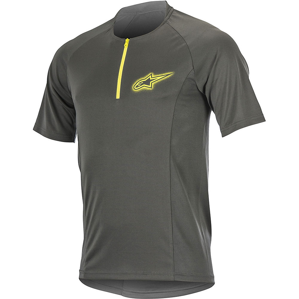 Maillot Alpinestars Drop 2 (manches courtes) - Dark Shadow Acid Yellow