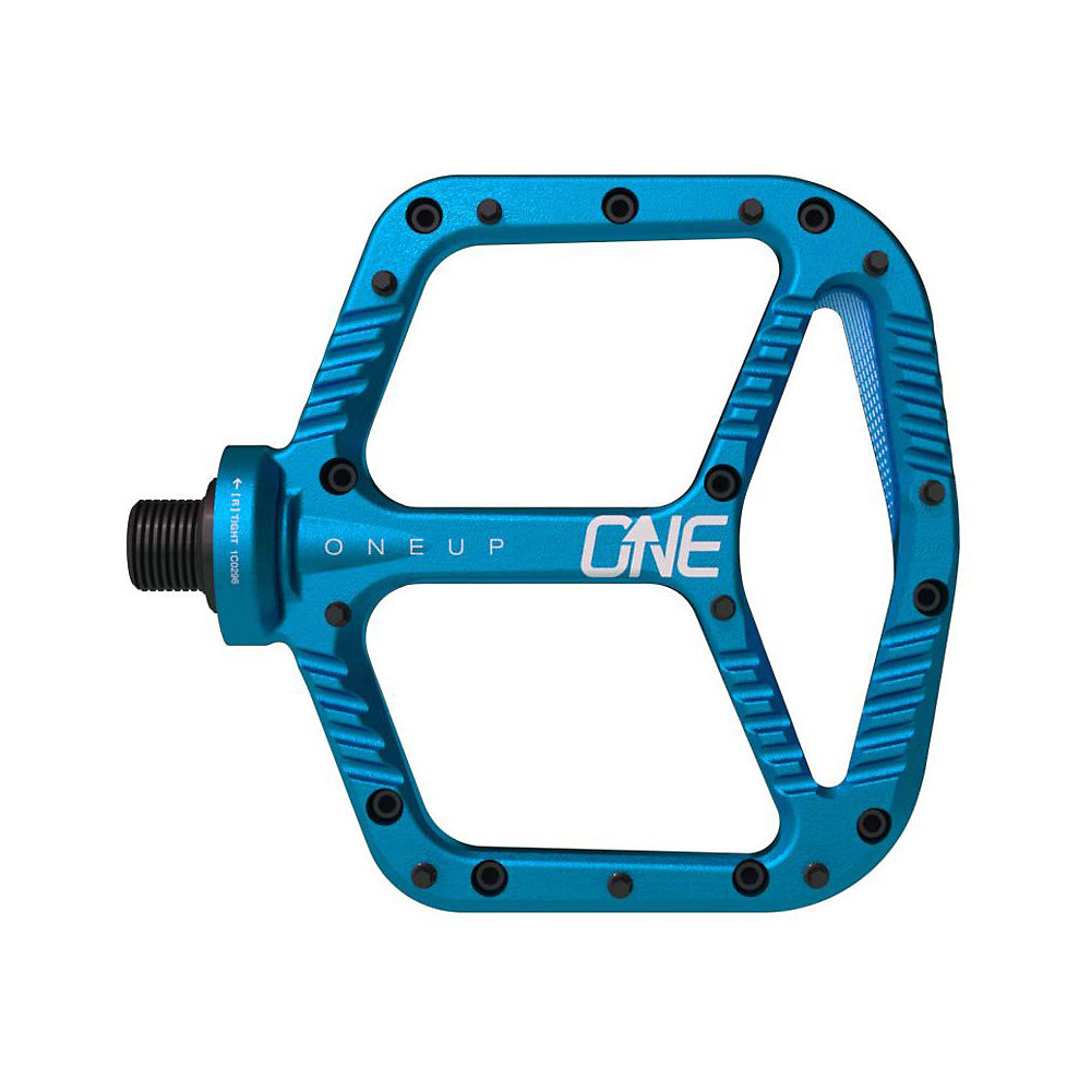 Pédales plates VTT OneUp Components (aluminium) - Bleu, Bleu