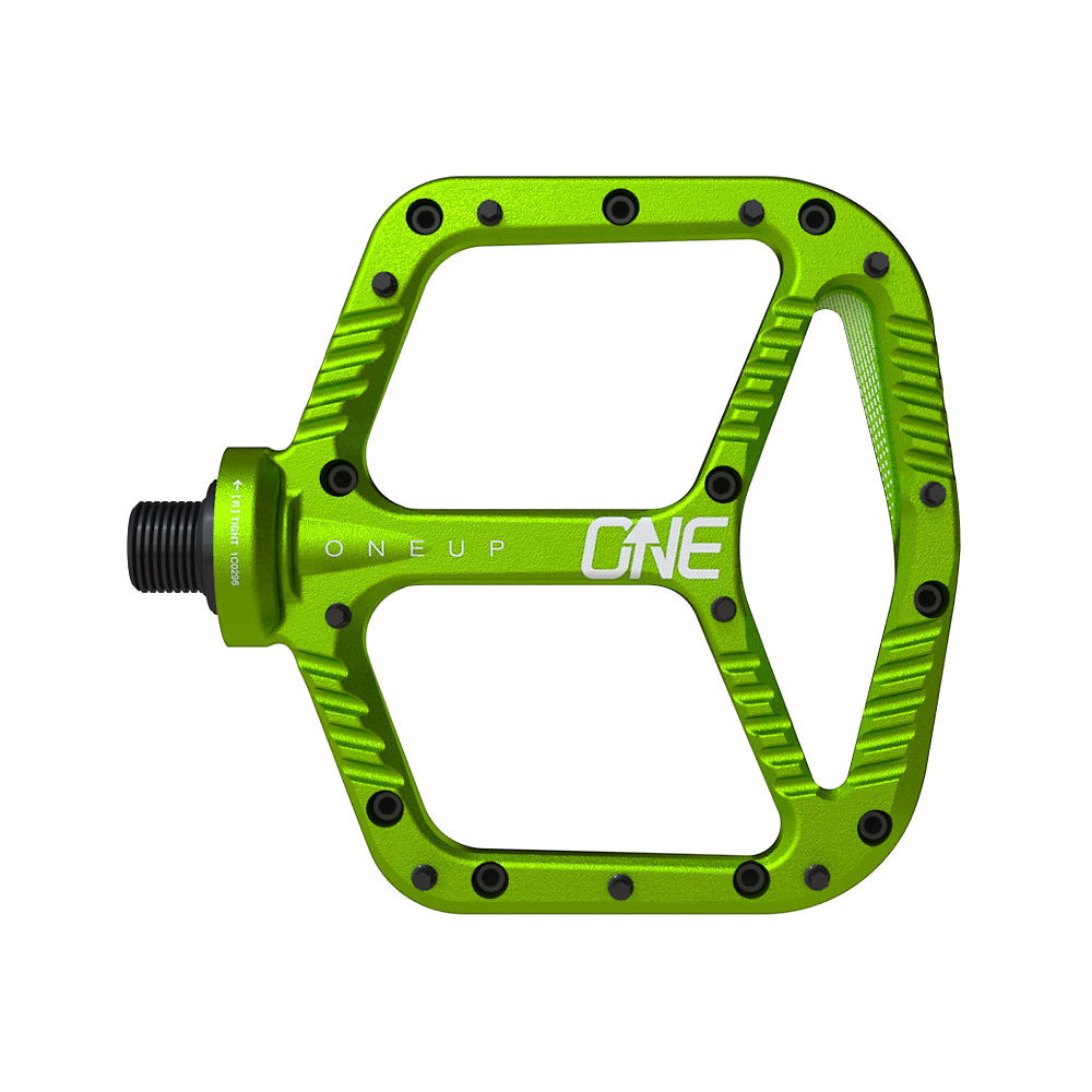 Pédales plates VTT OneUp Components (aluminium) - Vert, Vert