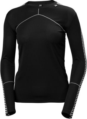 Helly Hansen Lifa Womens Long Sleeve Crew  - Black, Black