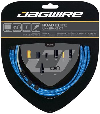 Jagwire Road Elite Link Brake Cable Kit - Blue, Blue