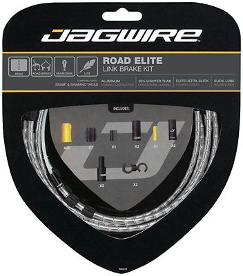 Jagwire Road Elite Link Brake Cable Kit - Silver, Silver