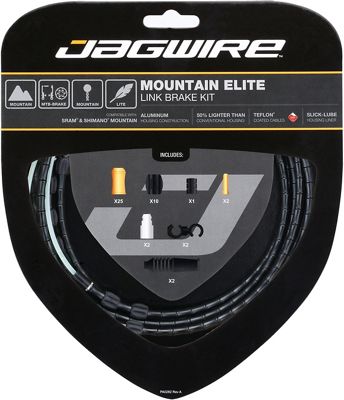 Jagwire Mountain Elite Link Brake Cable Kit - Black, Black