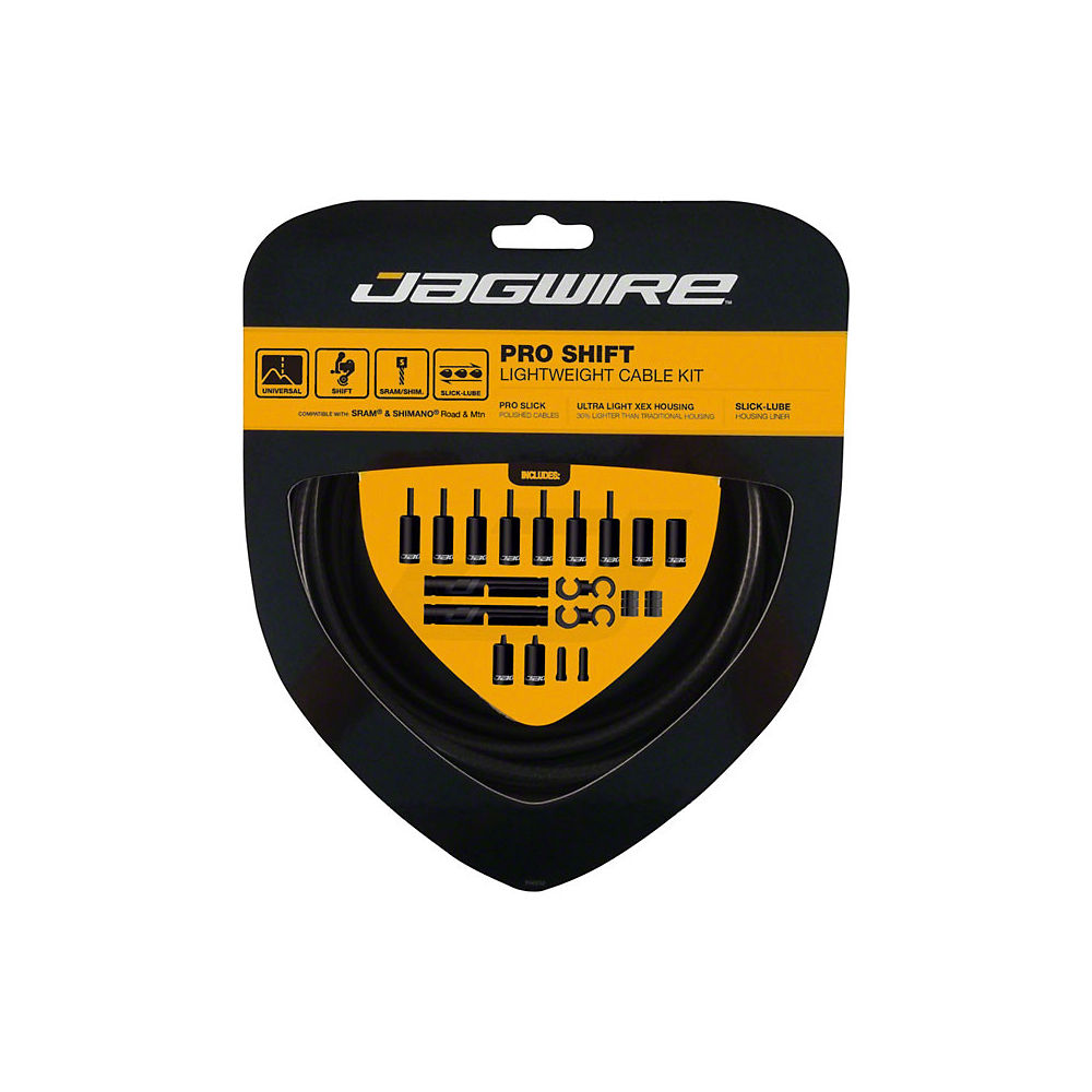 Jagwire Pro Shift Universal Gear Cable Kit - Stealth Black, Stealth Black