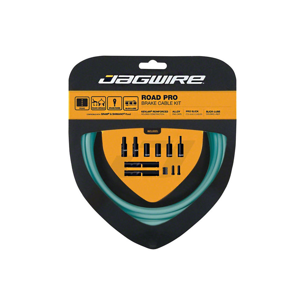 Jagwire Road Pro Brake Cable Kit - Bianchi Celeste, Bianchi Celeste