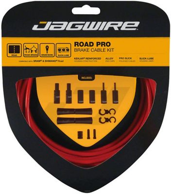 Jagwire Road Pro Brake Cable Kit - Red, Red