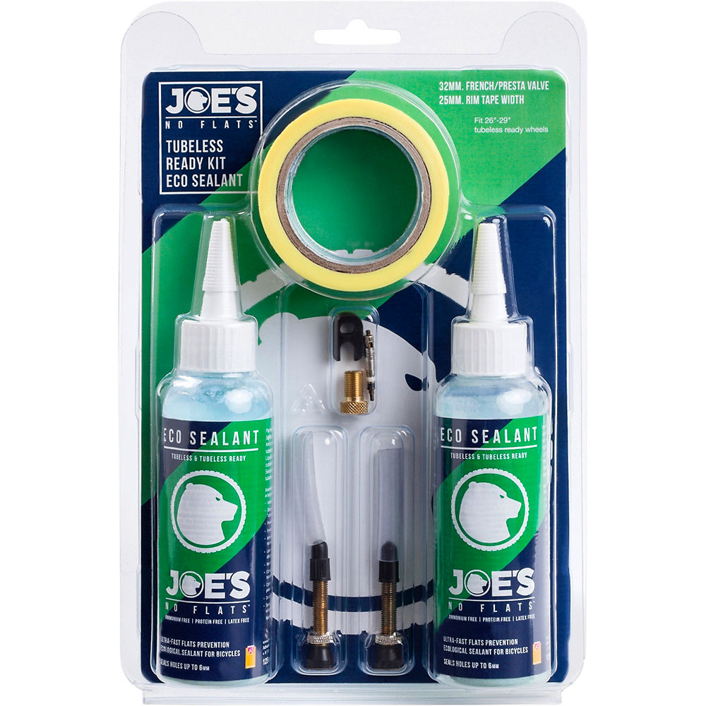 Kits tubeless Joe's No Flats Eco Sealant - 32mm Valve, n/a